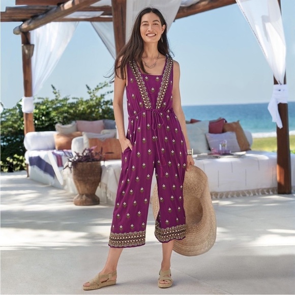 Sundance Amira Embroidered Jumpsuit